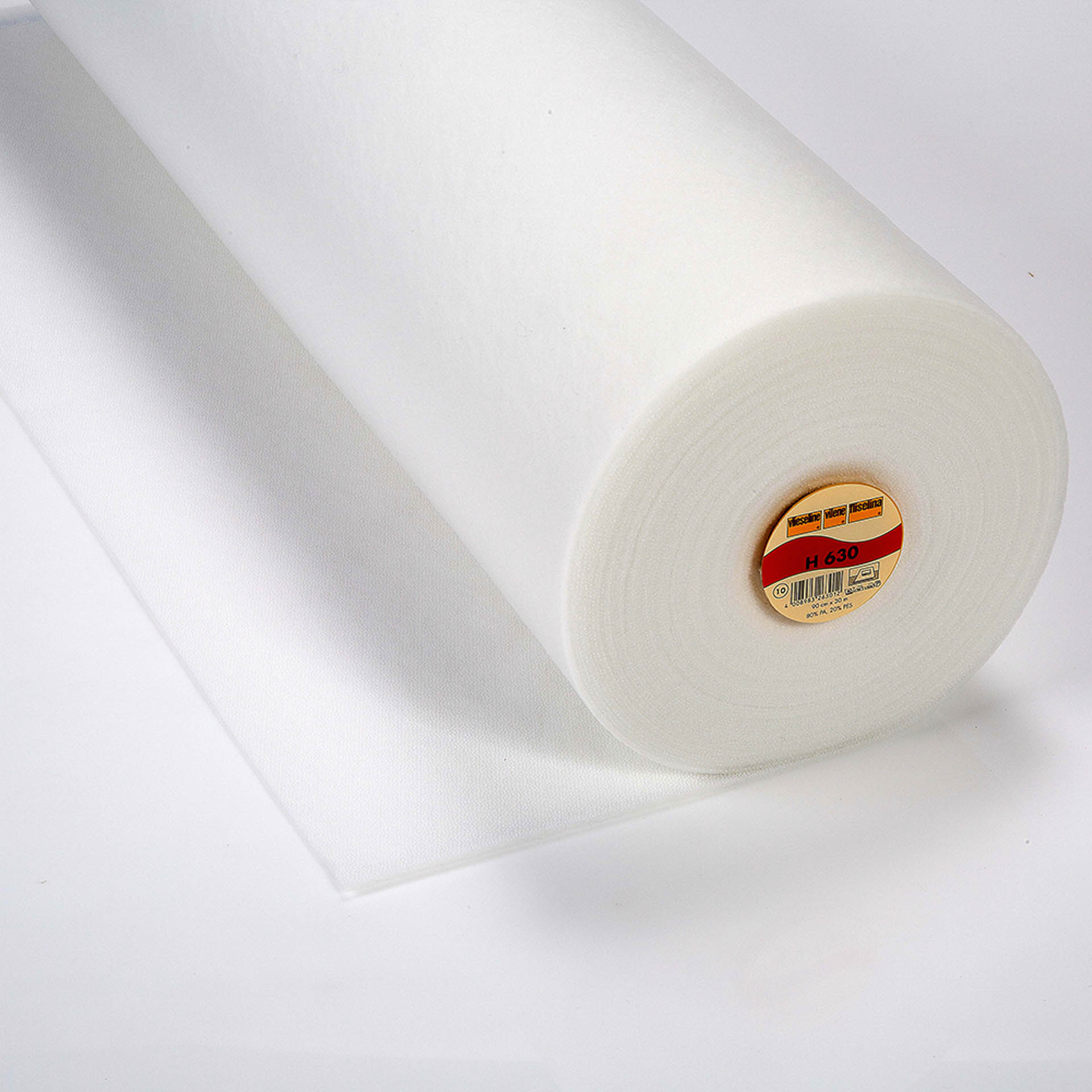 Tissu thermocollant thermocollant Poids léger 90 cm de large Blanc